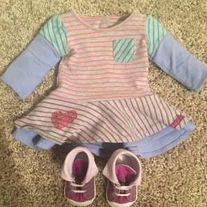 American Girl Dress with high tops